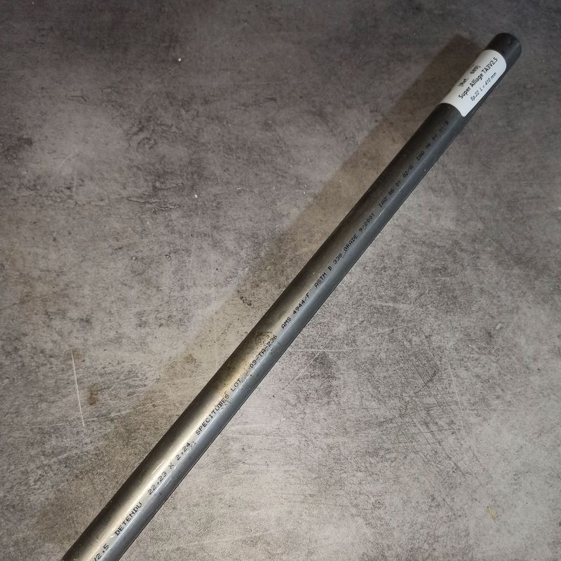Tube Titane TA3V Dext.22 Dint.18 L.410 mm