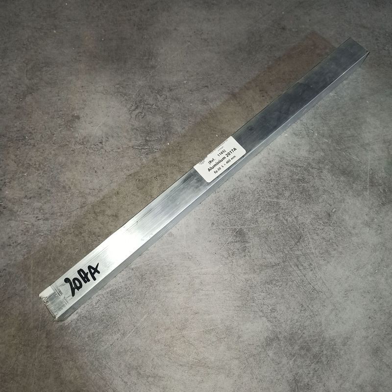 Barre Aluminium Carrée 60x60mm – Longueur 97mm, Neuve, Parfaite Pour Bricolage