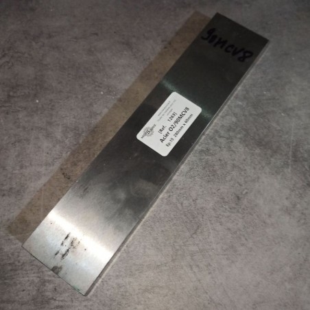 Acier O2/90MCV8 Ep.15 280mm x 60mm