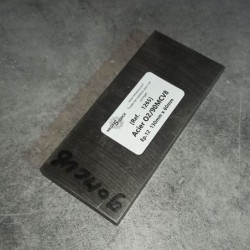 Acier O2/90MCV8 Ep.12 130mm x 60mm