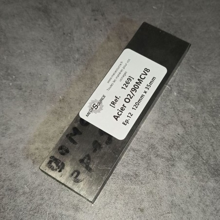 Acier O2/90MCV8 Ep.12 120mm x 35mm