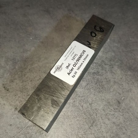 Acier O2/90MCV8 Ep.30 165mm x 35mm
