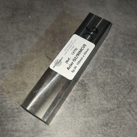 Acier O2/90MCV8 Ep.30 150mm x 30mm