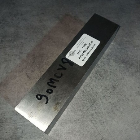 Acier O2/90MCV8 Ep.40 210mm x 50mm