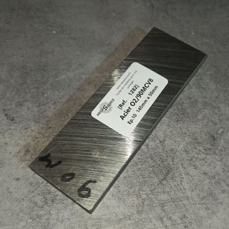 Acier O2/90MCV8 Ep.10 145mm x 50mm