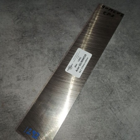 Acier O2/90MCV8 Ep.2 310mm x 60mm