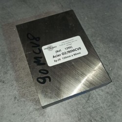 Acier O2/90MCV8 Ep.20 120mm x 90mm