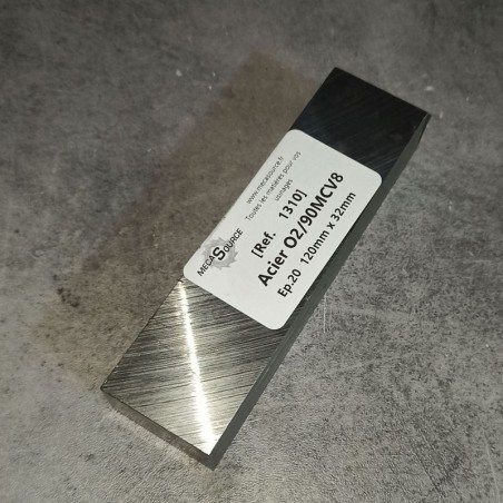 Acier O2/90MCV8 Ep.20 120mm x 32mm