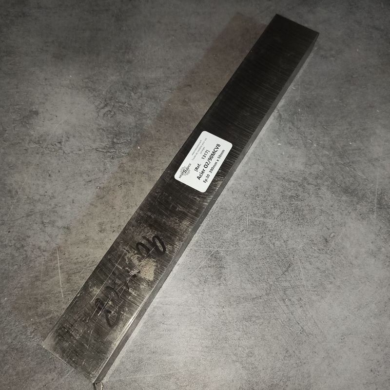Acier O2/90MCV8 Ep.30 390mm x 50mm