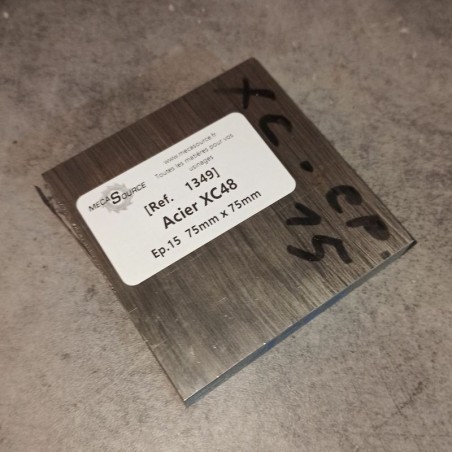 Acier XC48  Ep.15  75mm x 75mm