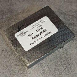 Acier XC48  Ep.16  80mm x 60mm