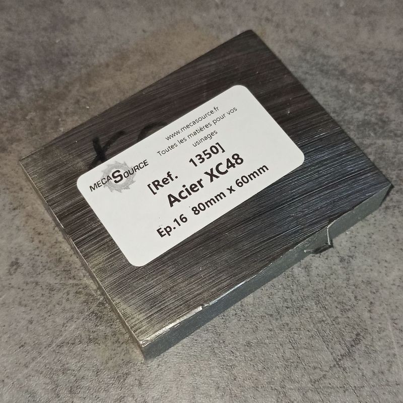 Acier XC48  Ep.16  80mm x 60mm