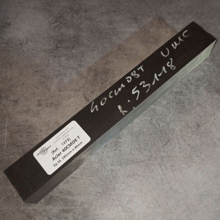 Acier 40CMD8 T Ep.36  285mm x 40mm