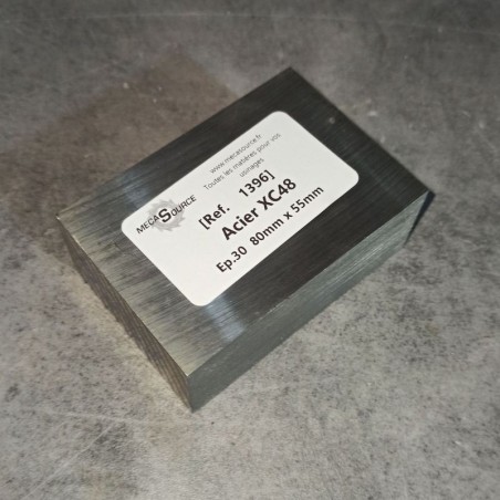 Acier XC48  Ep.30  80mm x 55mm