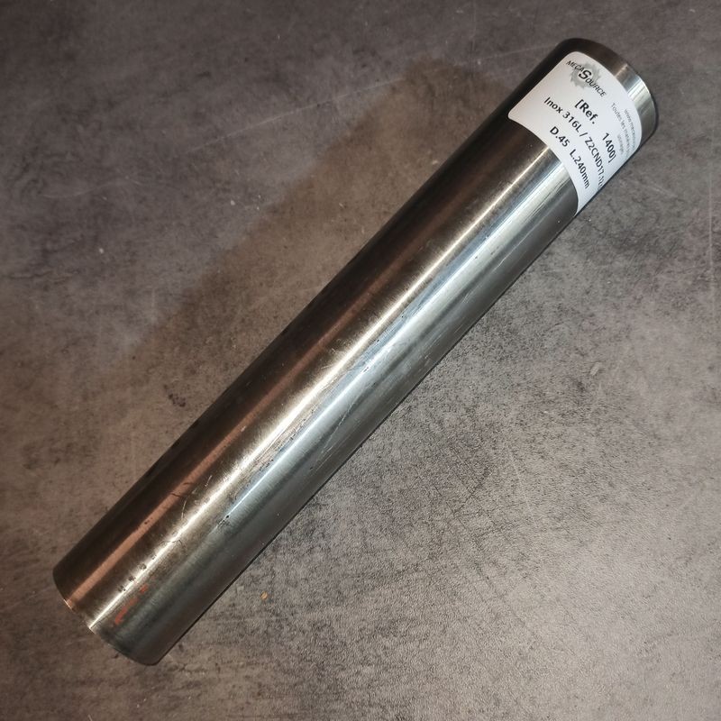 Inox 316L / Z2CND17.12.02  D.45  L.240mm
