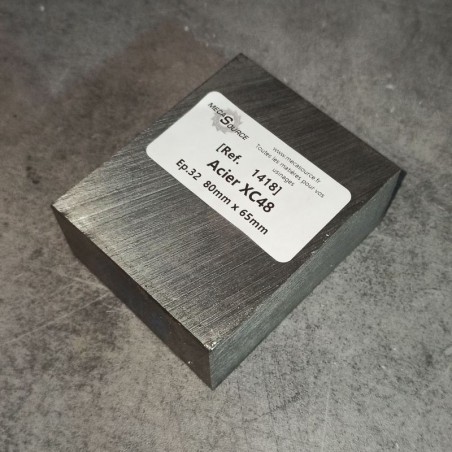 Acier XC48  Ep.32  80mm x 65mm