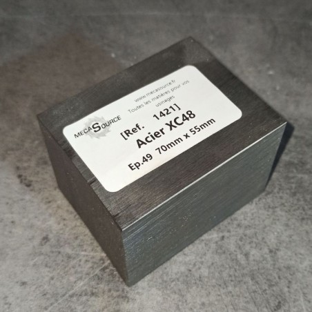 Acier XC48  Ep.49  70mm x 55mm