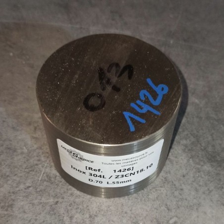 Inox 304L / Z3CN18.10  D.70  L.55mm