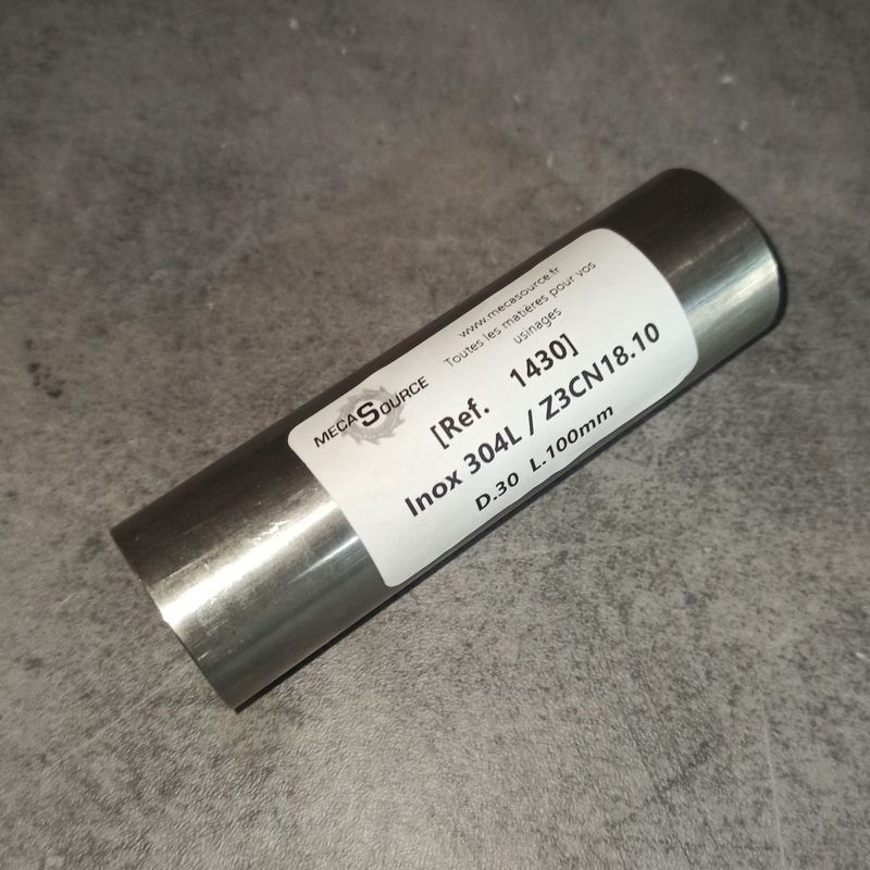 Inox 304L / Z3CN18.10  D.30  L.100mm