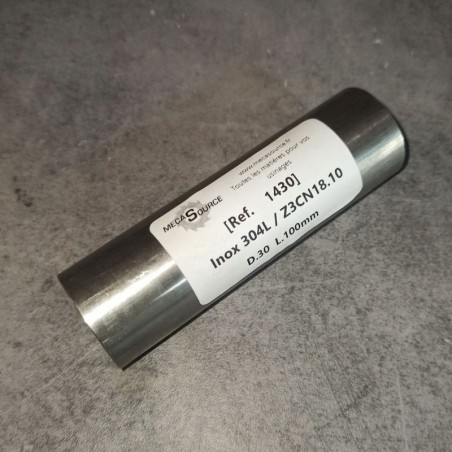 Inox 304L / Z3CN18.10  D.30  L.100mm