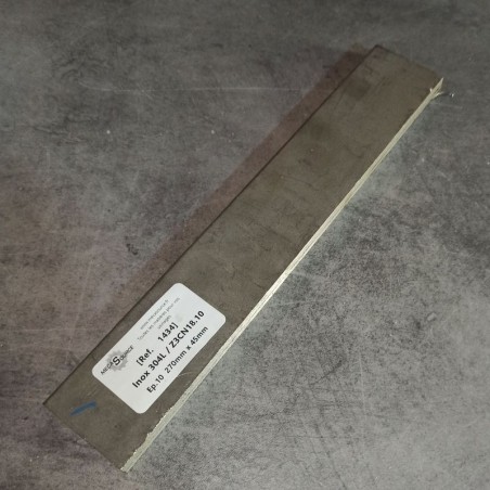 Inox 304L / Z3CN18.10  Ep.10  270mm x 45mm