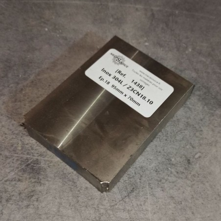 Inox 304L / Z3CN18.10  Ep.18  95mm x 70mm