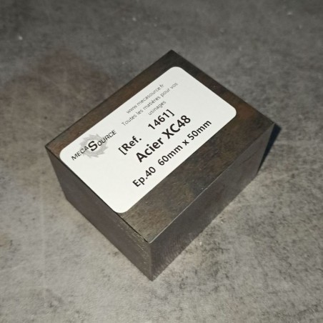 Acier XC48  Ep.40  60mm x 50mm