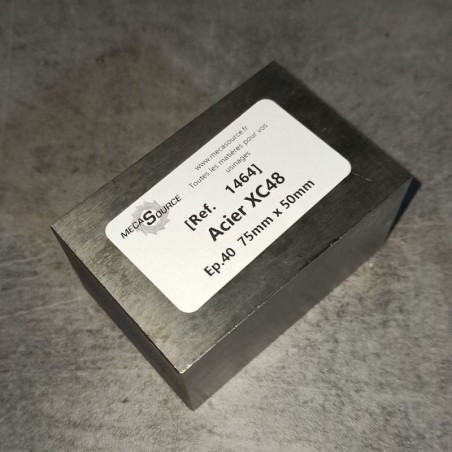 Acier XC48  Ep.40  75mm x 50mm