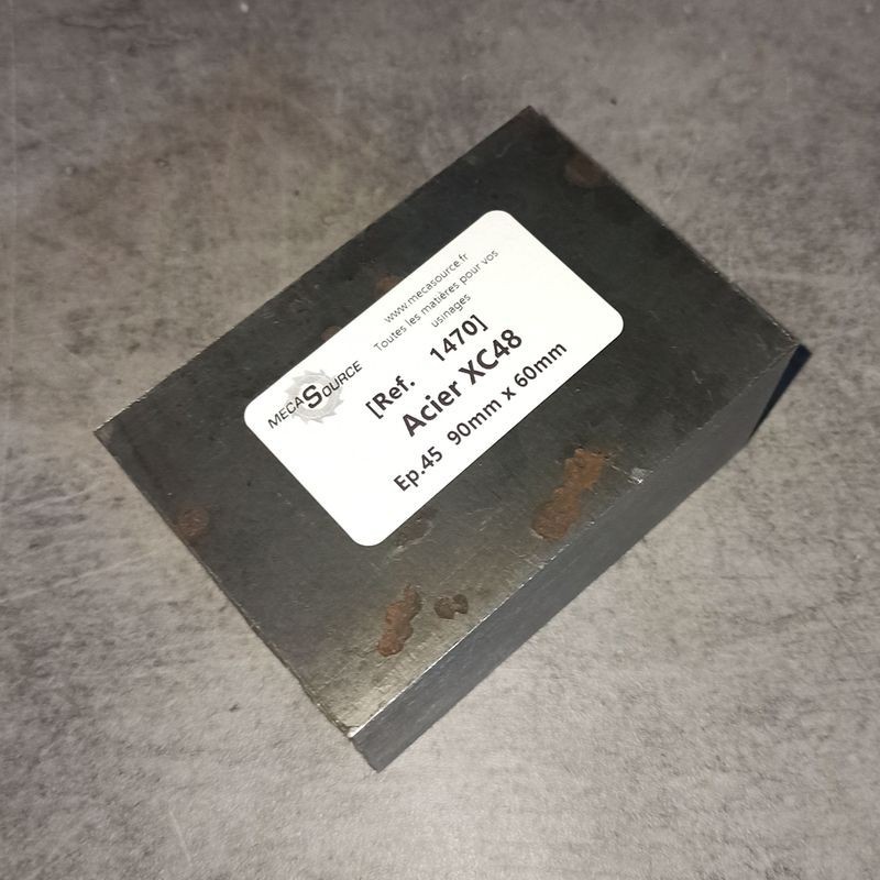 Acier XC48  Ep.45  90mm x 60mm