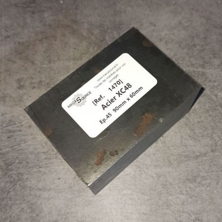 Acier XC48  Ep.45  90mm x 60mm