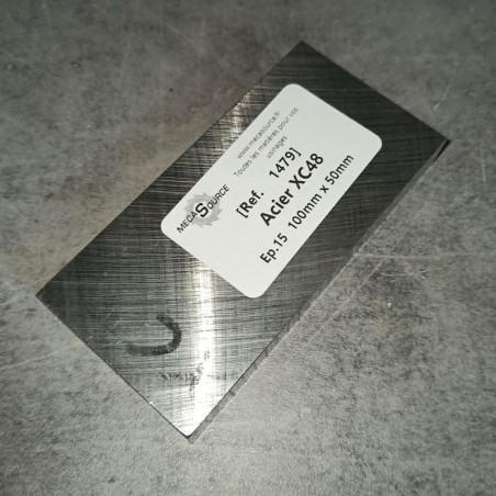 Acier XC48  Ep.15  100mm x 50mm