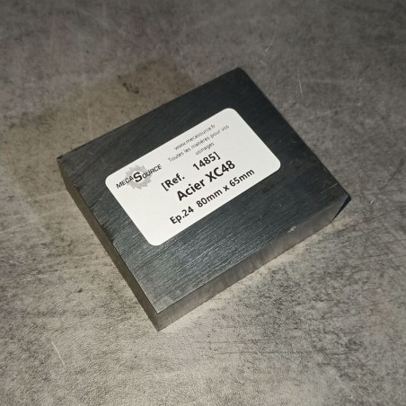 Acier XC48  Ep.24  80mm x 65mm