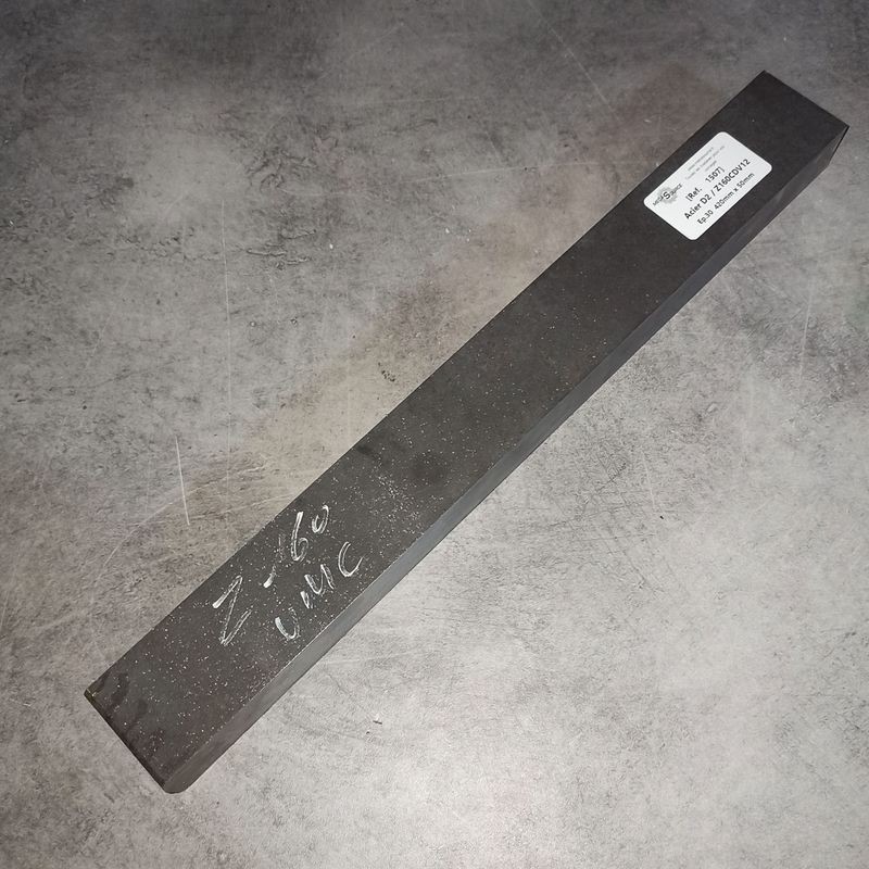 Acier D2 / Z160CDV12  Ep.30  420mm x 50mm