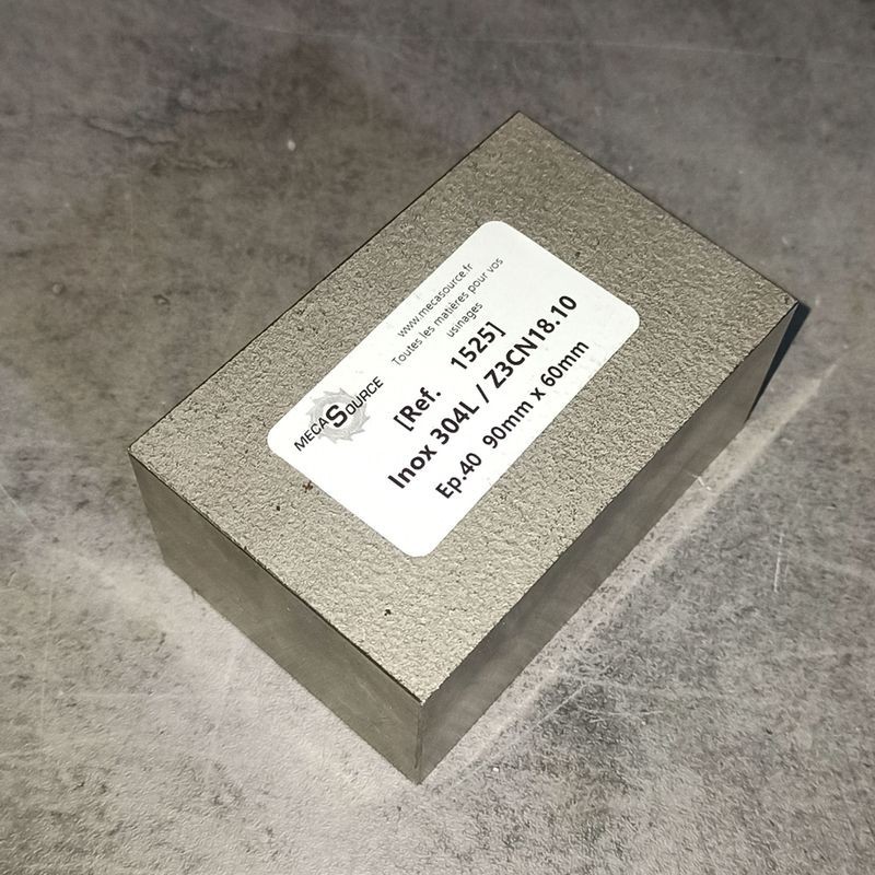 Inox 304L / Z3CN18.10  Ep.40  90mm x 60mm