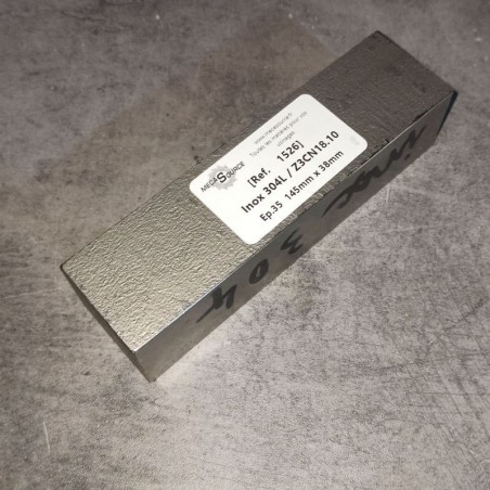 Inox 304L / Z3CN18.10  Ep.35  145mm x 38mm