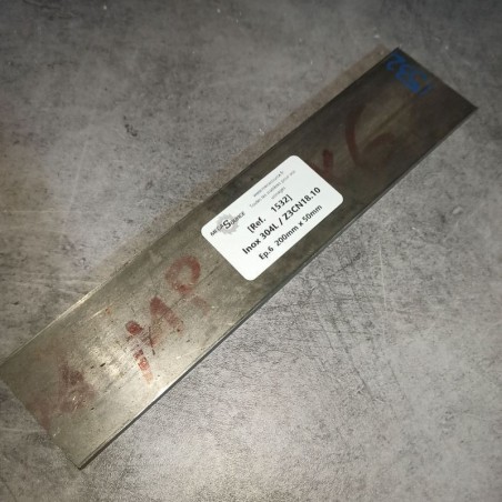 Inox 304L / Z3CN18.10  Ep.6  200mm x 50mm