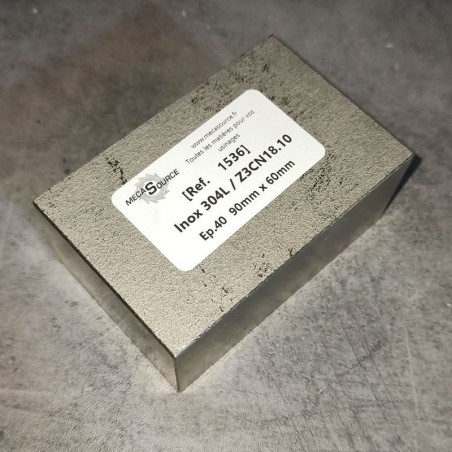 Inox 304L / Z3CN18.10  Ep.40  90mm x 60mm