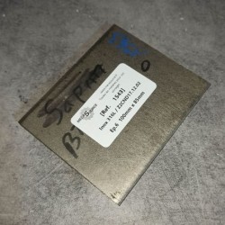 Inox 316L / Z2CND17.12.02  Ep.6  100mm x 85mm