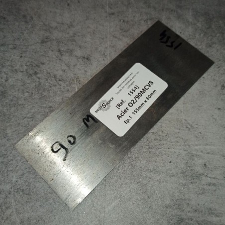 Acier O2 / 90MCV8 Ep.1 155mm x 60mm