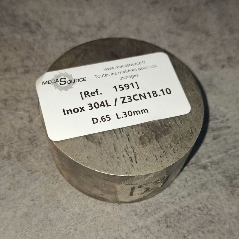 Inox 304L / Z3CN18.10 D.65 L.30mm