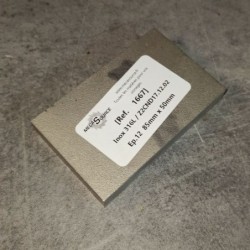 Inox 316L / Z2CND17.12.02 Ep.12 85mm x 50mm