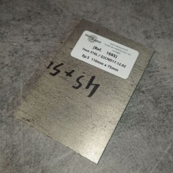 Inox 316L / Z2CND17.12.02 Ep.5 110mm x 75mm