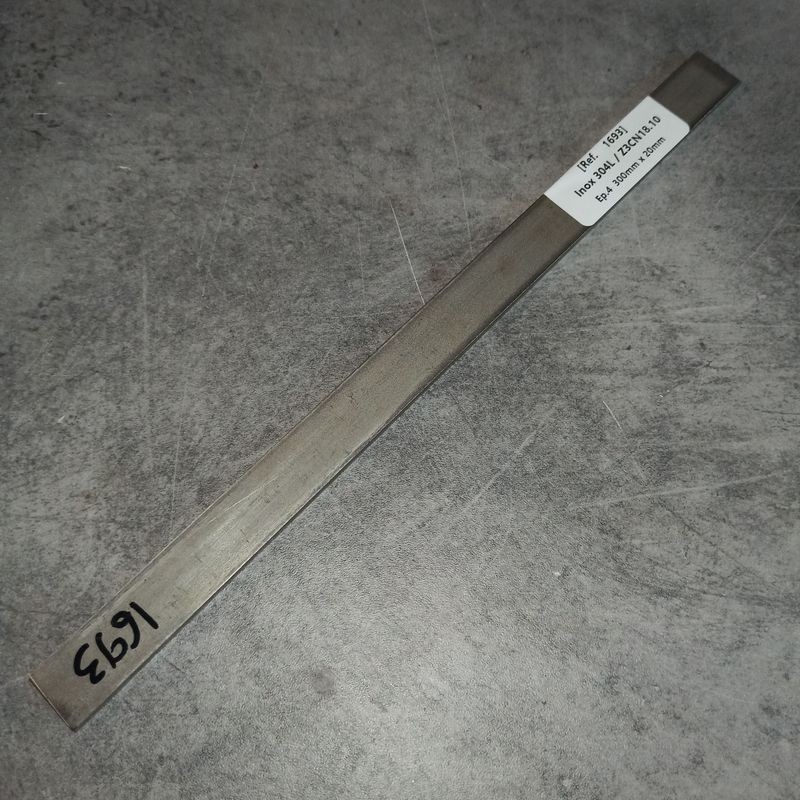 Inox 304L / Z3CN18.10 Ep.4 300mm x 20mm