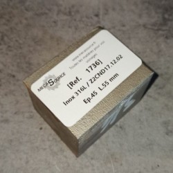 Inox 316L / Z2CND17.12.02 Ep.45 L.55 mm