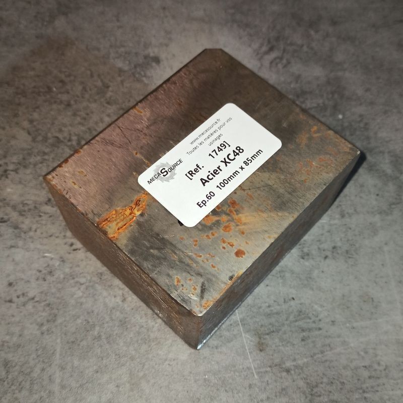 Acier XC48 Ep.60 100mm x 85mm