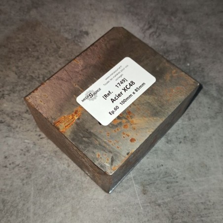Acier XC48 Ep.60 100mm x 85mm