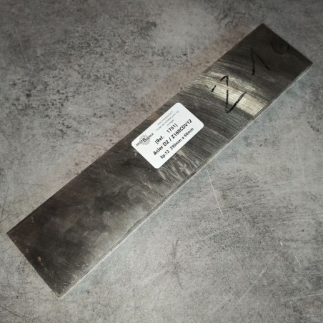 Acier D2 / Z160CDV12 Ep.12 290mm x 60mm