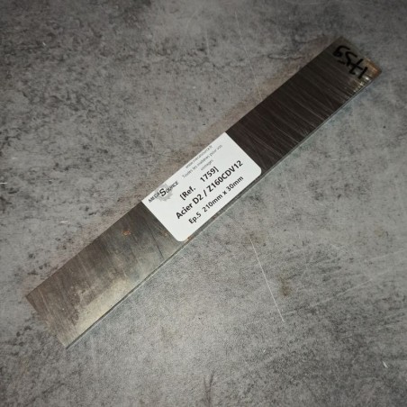 Acier D2 / Z160CDV12 Ep.5 210mm x 30mm