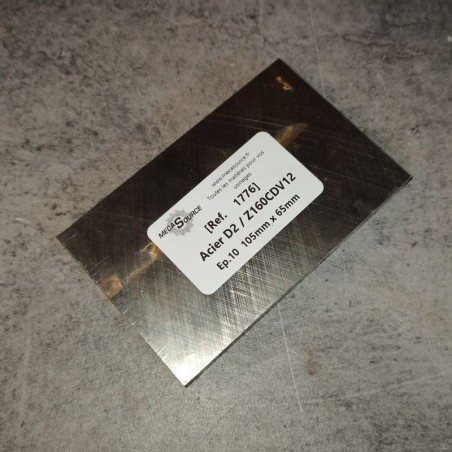 Acier D2 / Z160CDV12 Ep.10 105mm x 65mm