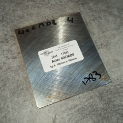 Acier 40CMD8 Ep.4 100mm x 100mm